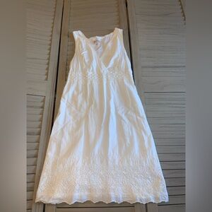 Merona Size M White Cotton Dress. NWOT